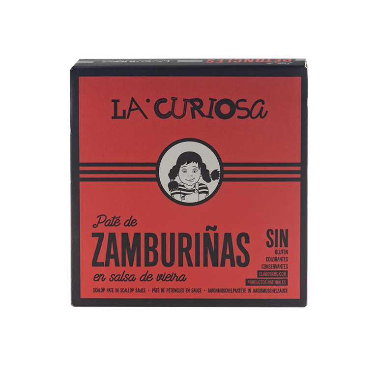 Paté de zamburiña de La Curiosa, 125 g