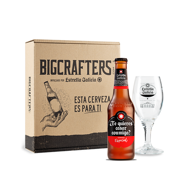 Estrella Galicia edición 'Te quieres casar conmigo' con copa Atlántica