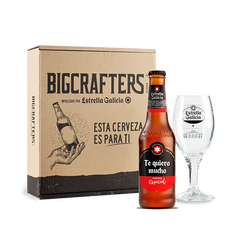 Estrella Galicia edición especial Te quiero mucho con copa Atlántica