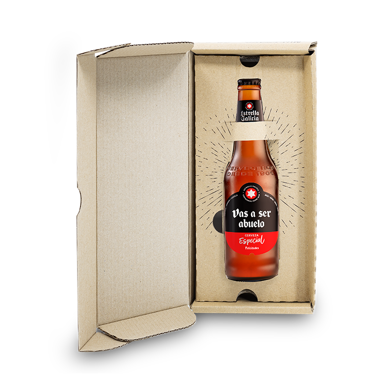 Estrella Galicia Etiqueta personalizada, botella 33 cl
