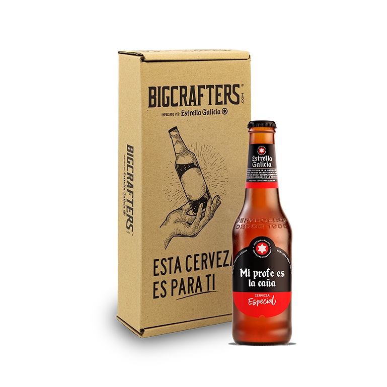 Estrella Galicia Etiqueta personalizada, botella 33 cl