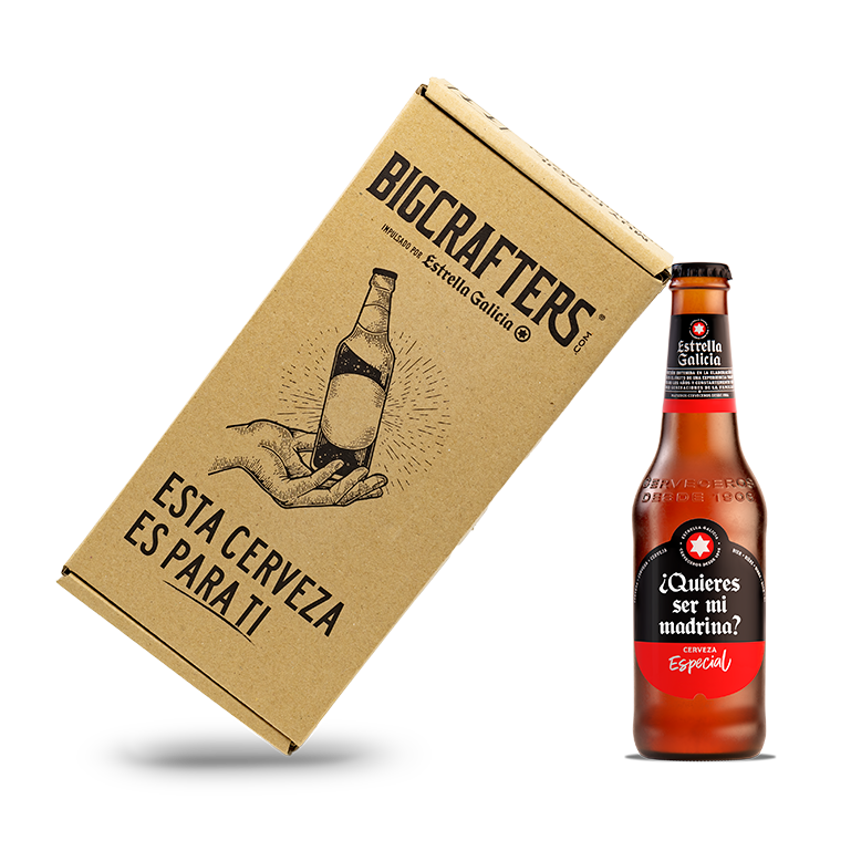 Estrella Galicia Etiqueta personalizada, botella 33 cl