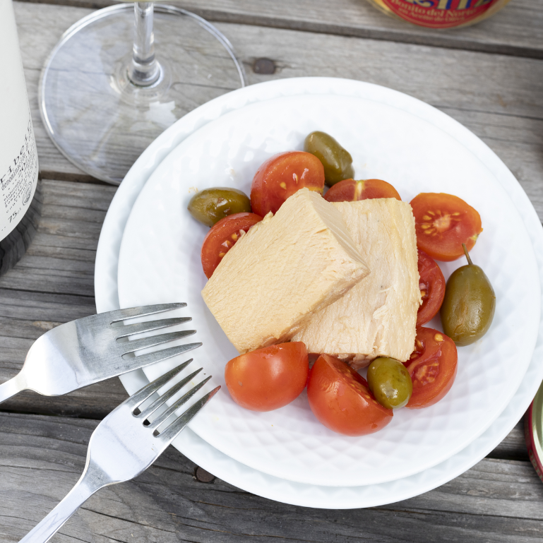 Ventresca de bonito del norte en aceite de oliva de Conservas Ortiz, 110 g