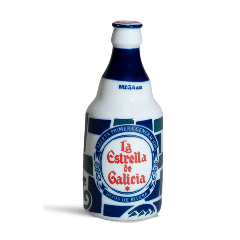 Botella Esfinge La Estrella de Galicia de Sargadelos