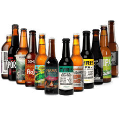 Mix cervezas artesanas, 12 botellas de 33 cl