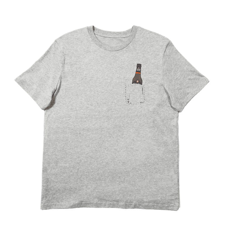 Camiseta Estrella Galicia Edición Bolsillo gris claro