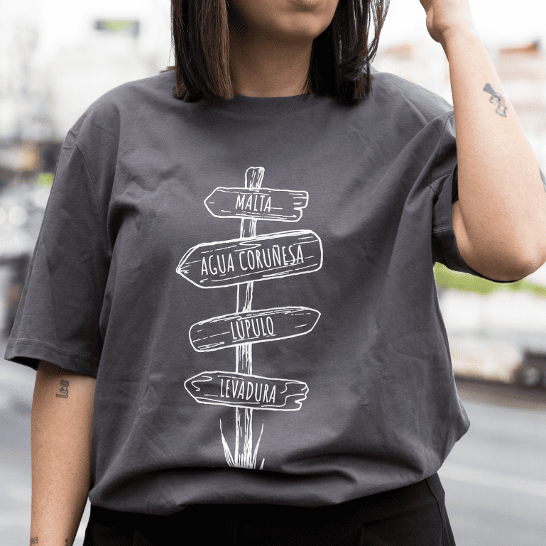 Camiseta Estrella Galicia Edición Señal gris oscuro