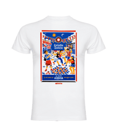 Camiseta Estrella Galicia x ReiZentolo Blanca
