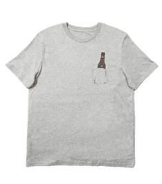 Camiseta Estrella Galicia Edición Bolsillo gris claro