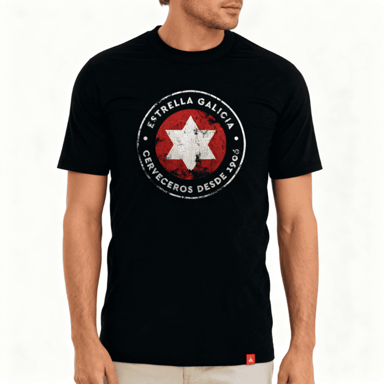 Camiseta negra Estrella Galicia Edición Limitada "Cerveceros desde 1906"