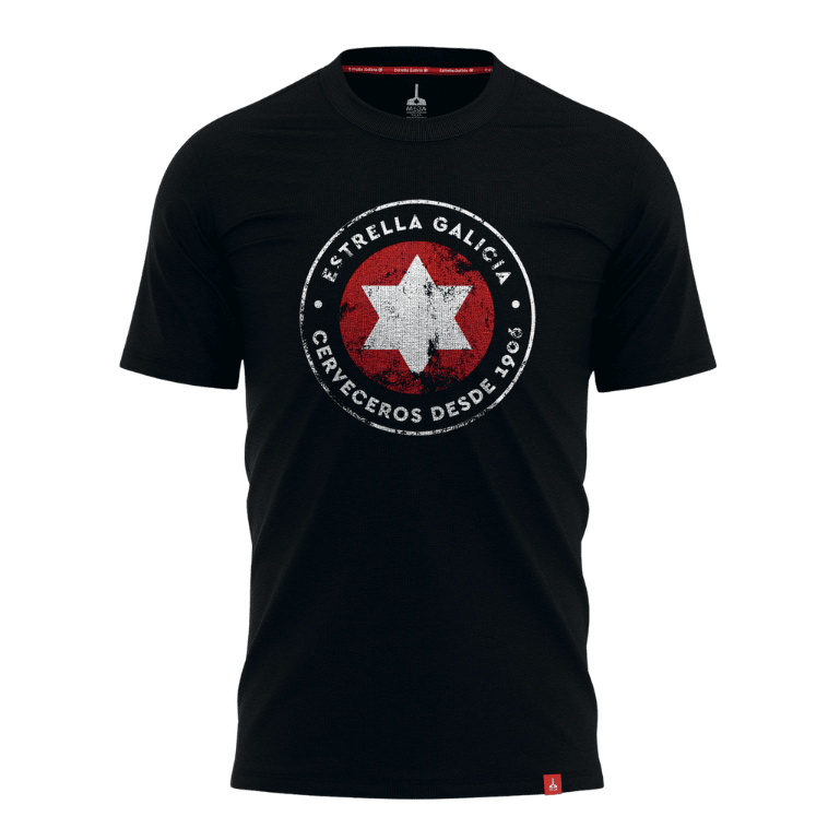 Camiseta negra Estrella Galicia Edición Limitada "Cerveceros desde 1906"