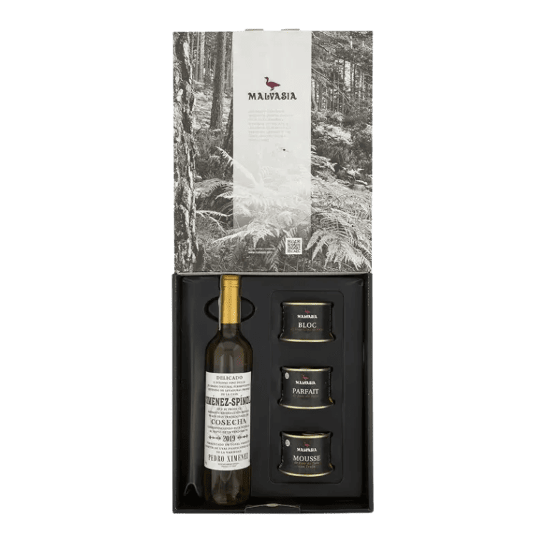 Cesta foie gourmet de Malvasía con Pedro Ximénez