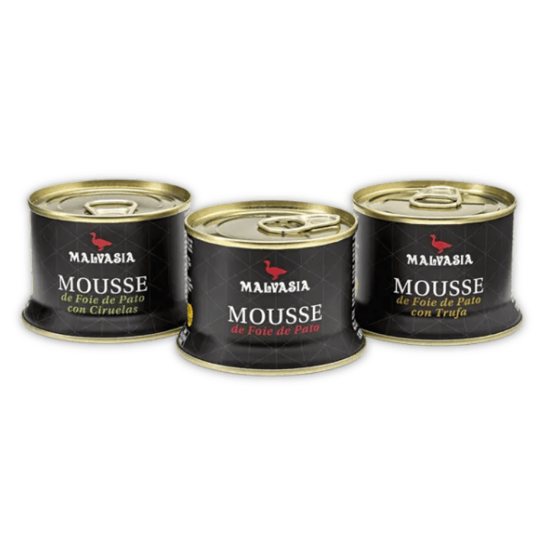 Cesta gourmet 3 Mousses de Malvasía, 130 g