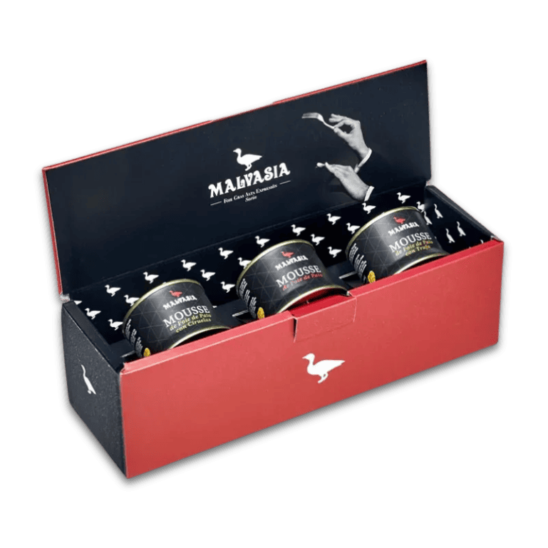 Cesta gourmet 3 Mousses de Malvasía, 130 g
