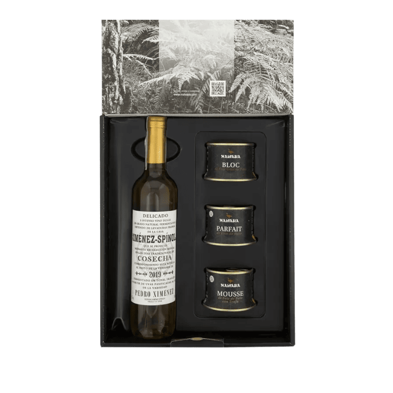 Cesta foie gourmet de Malvasía con Pedro Ximénez
