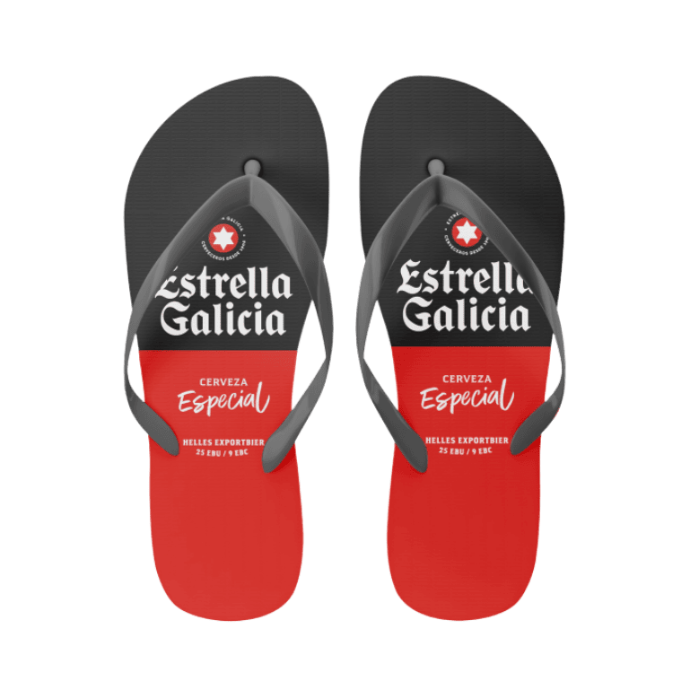 Chanclas de Estrella Galicia