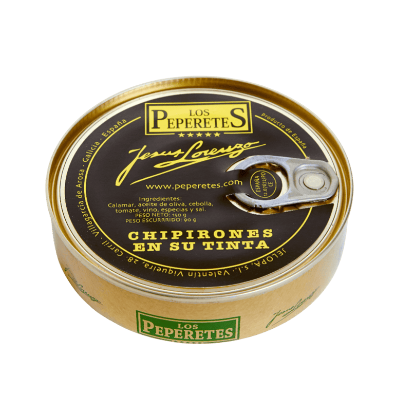 Chipirones en su tinta de Los Peperetes, lata de 120 g