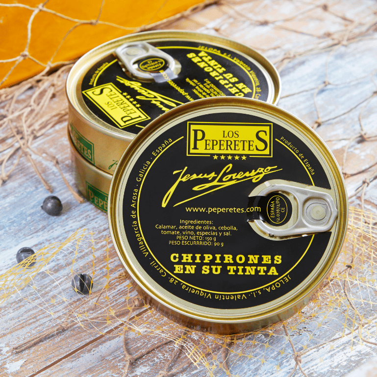 Chipirones en su tinta de Los Peperetes, lata de 120 g