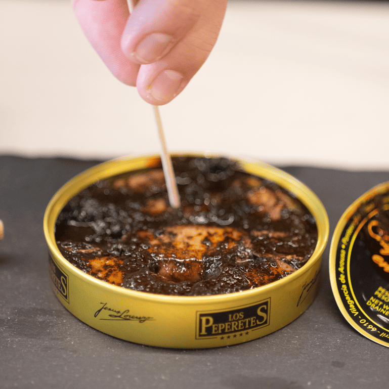 Chipirones en su tinta de Los Peperetes, lata de 120 g
