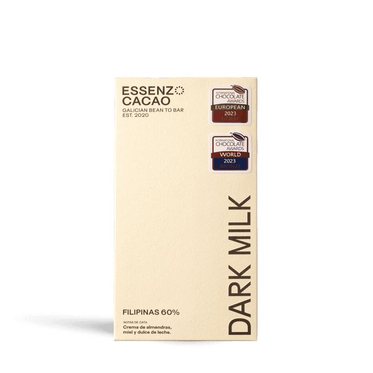 Chocolate Dark Milk Essenzo Filipinas 60% de Essenzo Cacao, 1 tableta de 80 g