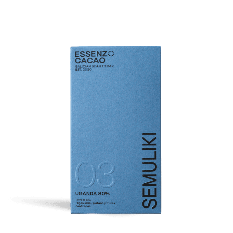 Chocolate Semuliki Essenzo Uganda 80% de Essenzo Cacao, 1 tableta de 80 g