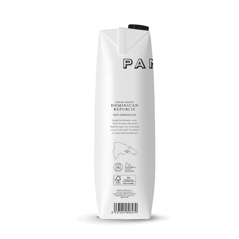 Chocolate a la taza origen República Dominicana de Pancracio, botella de 1 l