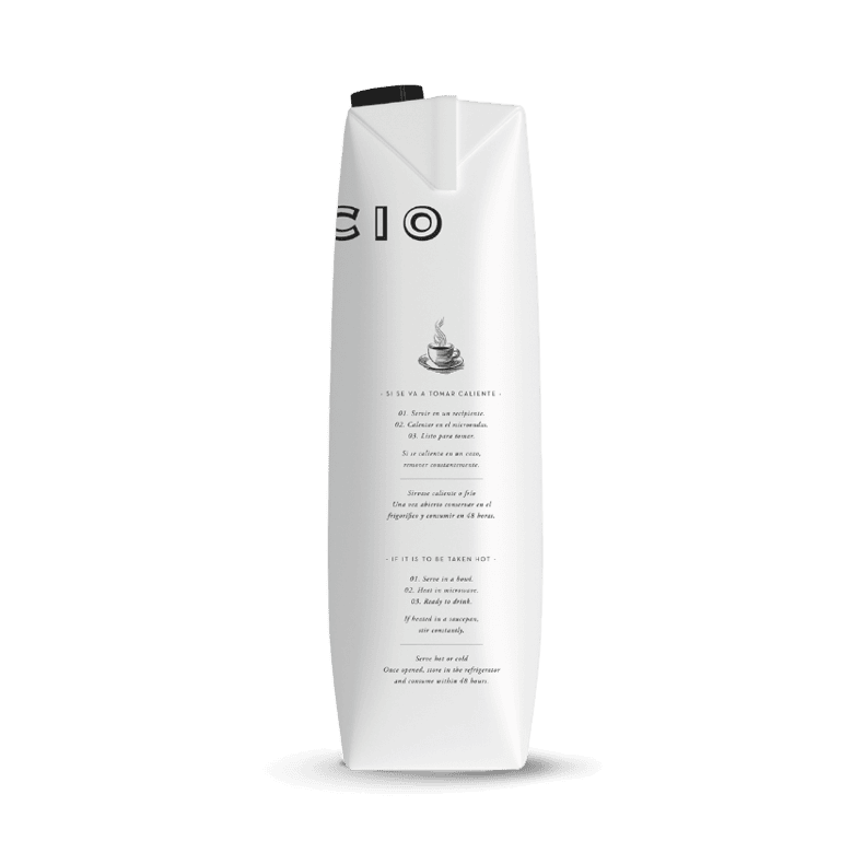 Chocolate a la taza origen República Dominicana de Pancracio, botella de 1 l