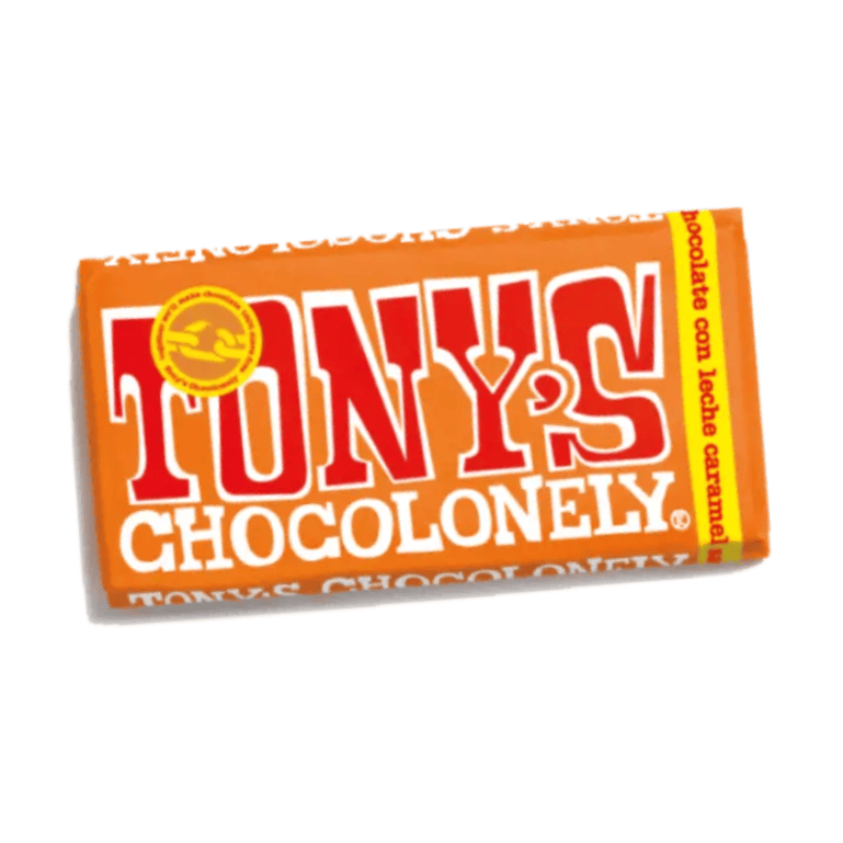 Chocolate con leche, caramelo y sal de mar de Tonys Chocolonely, 180 g