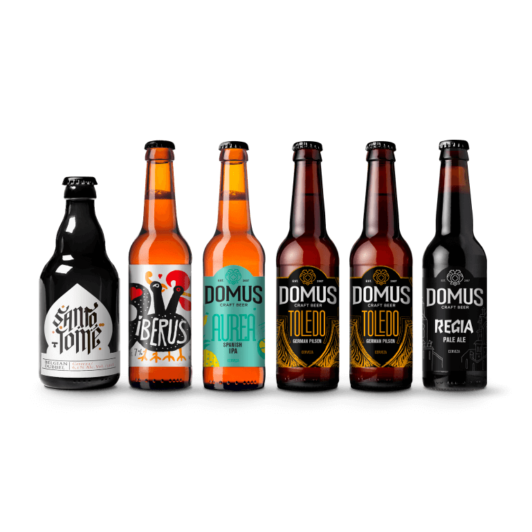 Domus mix 5 recetas, 6 botellas de 33 cl