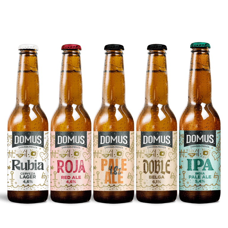 Domus Mix 5 Recetas, 12 botellas de 33 cl