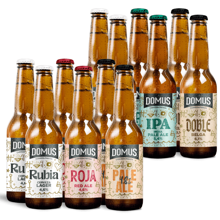 Domus Mix 5 Recetas, 12 botellas de 33 cl