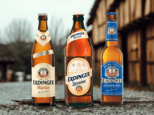 Cervezas alemanda Erdinger robustas y equilibradas, con un enfoque en la maltosa y lúpulos amargos que varían en estilos