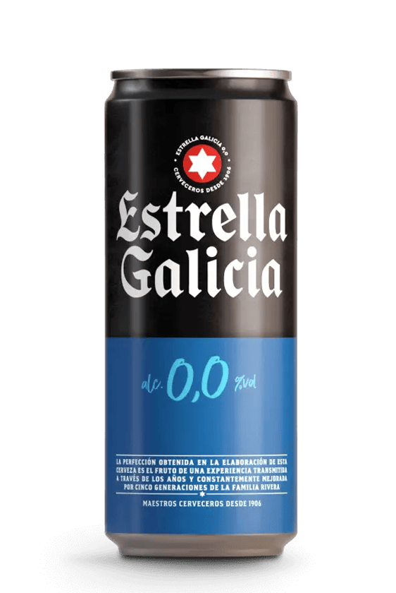 Estrella Galicia 0,0, 24 latas de 33 cl