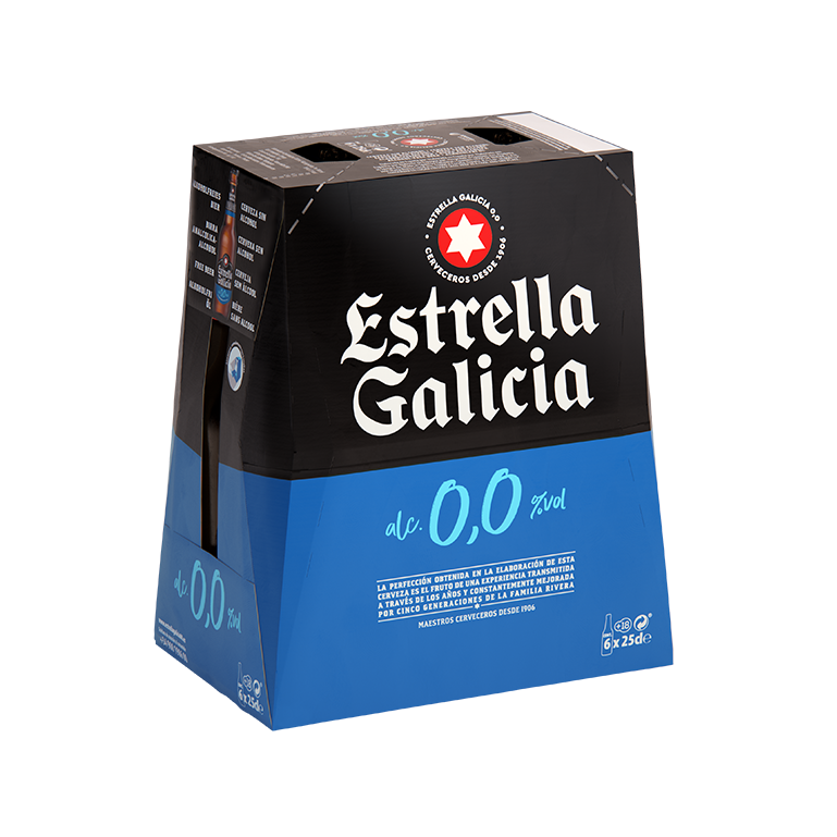 Estrella Galicia 0,0, 24 botellas de 25 cl