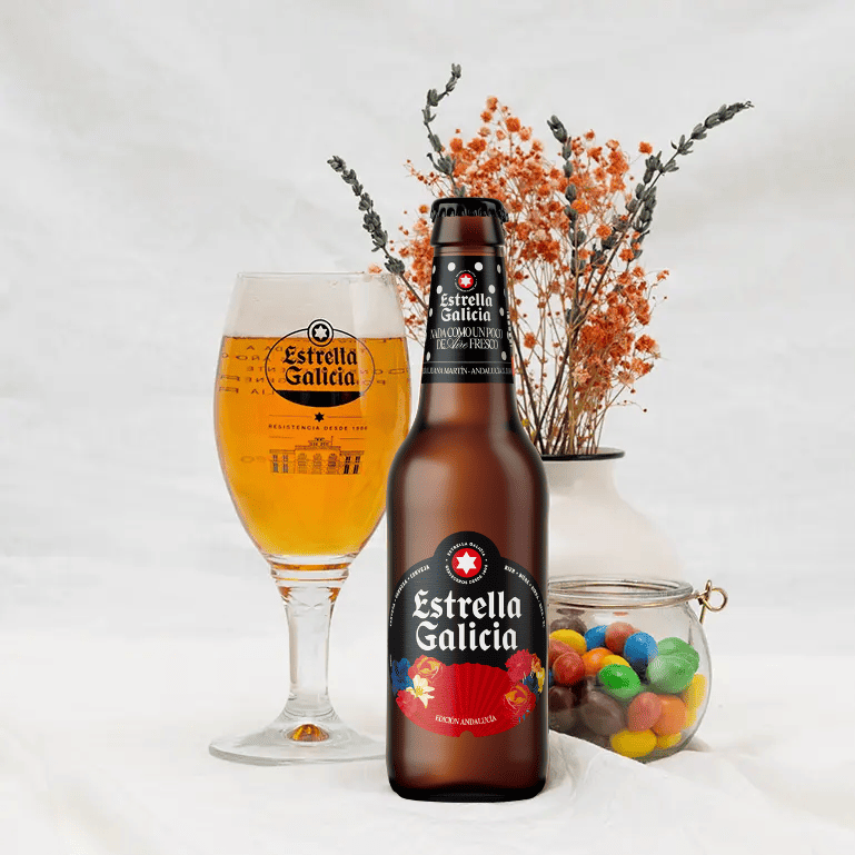 Estrella Galicia edición Andalucía con copa Atlántica
