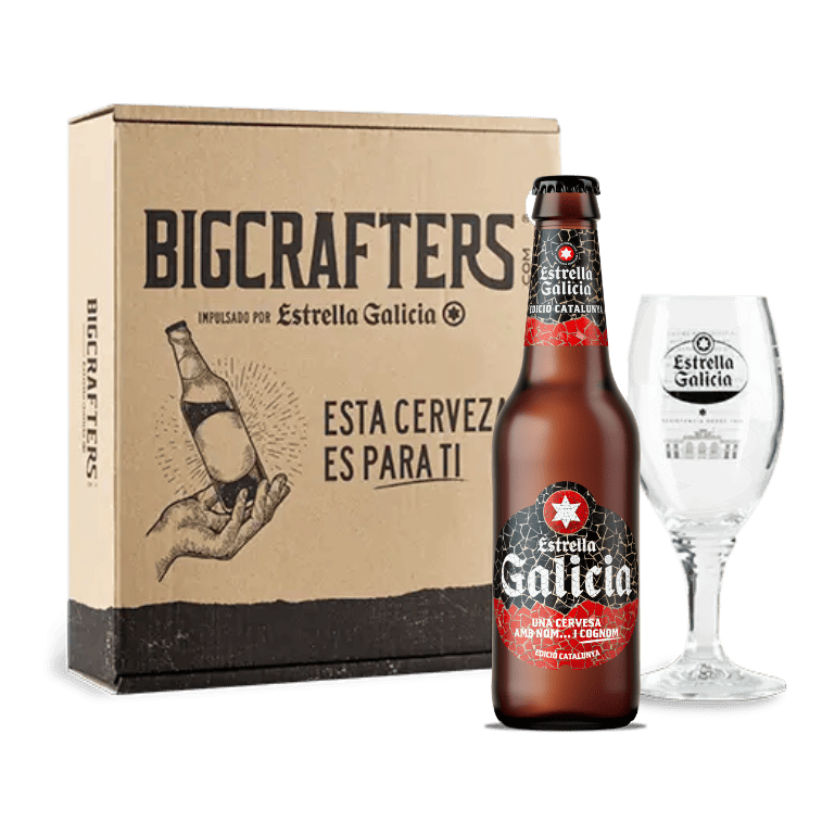 Estrella Galicia edición Cataluña con copa Atlántica