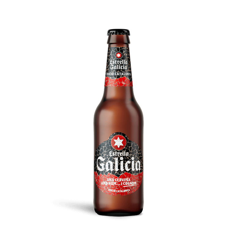 Estrella Galicia edición Cataluña con copa Atlántica