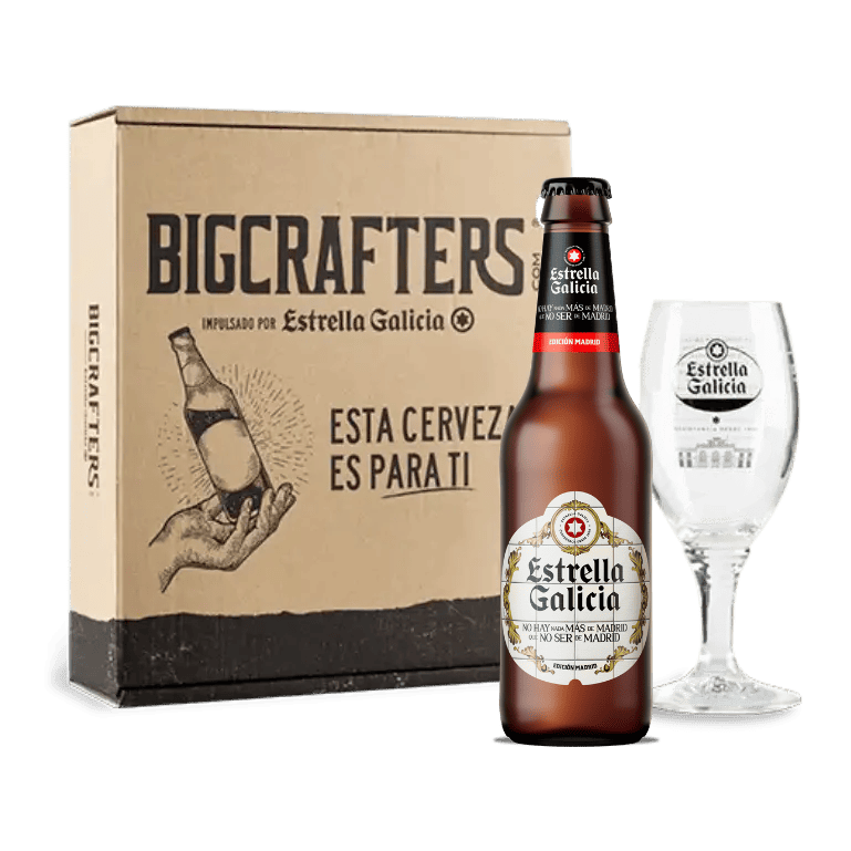 Estrella Galicia edición Madrid con copa Atlántica