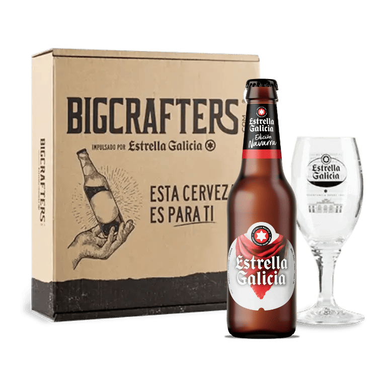 Estrella Galicia edición Navarra con copa Atlántica