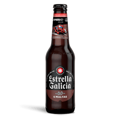 Estrella Galicia 0,0 6 Maltas, 24 botellas de 25 cl