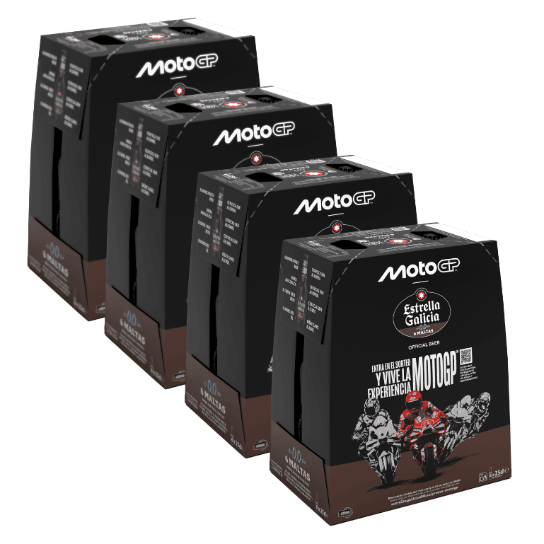 Estrella Galicia 0,0 6 Maltas, 24 botellas de 25 cl