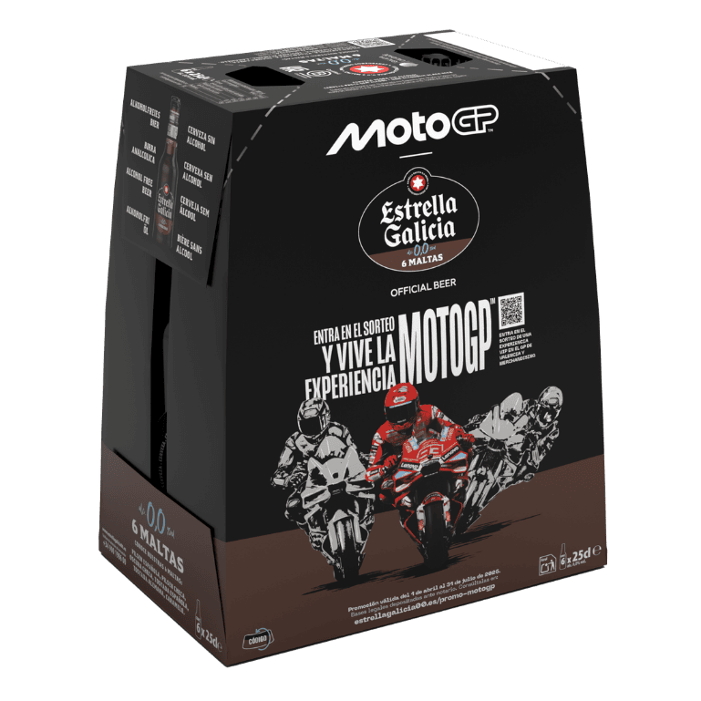 Estrella Galicia 0,0 6 Maltas, 24 botellas de 25 cl