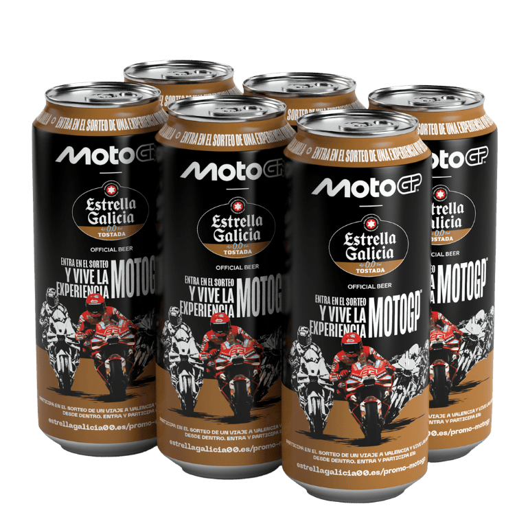 Estrella Galicia 0,0 tostada, 24 latas de 33 cl
