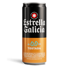 Estrella Galicia 0,0 tostada, 24 latas de 33 cl
