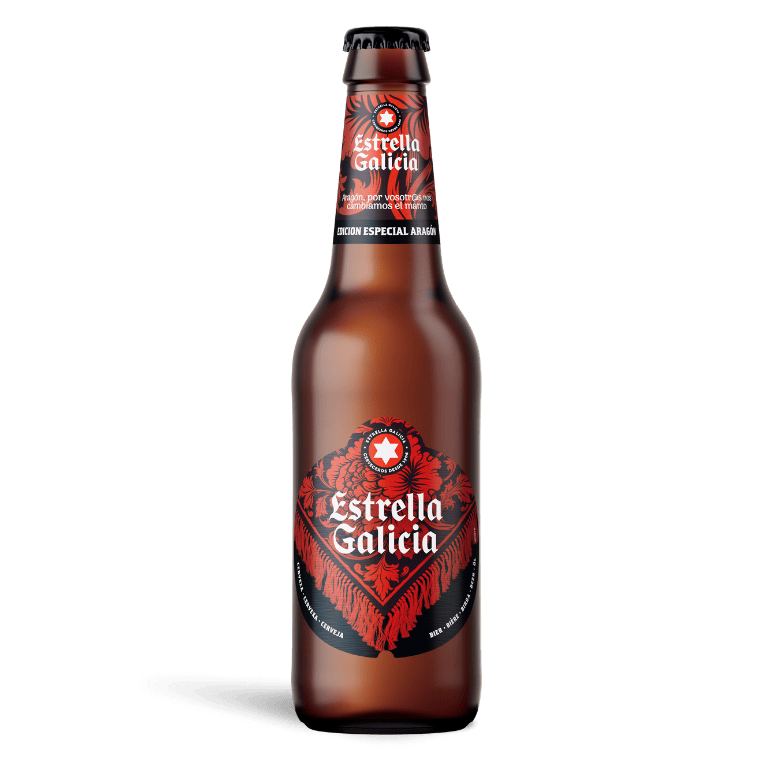 Estrella Galicia edición Aragón con copa Atlántica