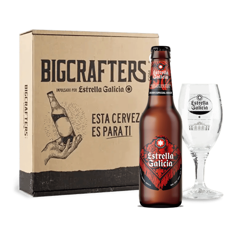 Estrella Galicia edición Aragón con copa Atlántica
