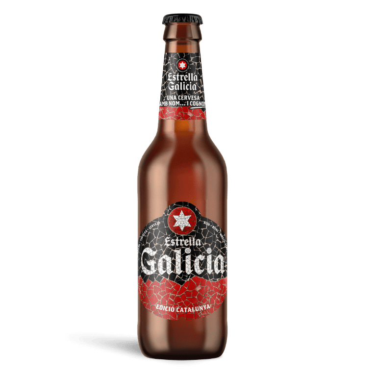 Estrella Galicia edición Cataluña con copa Atlántica