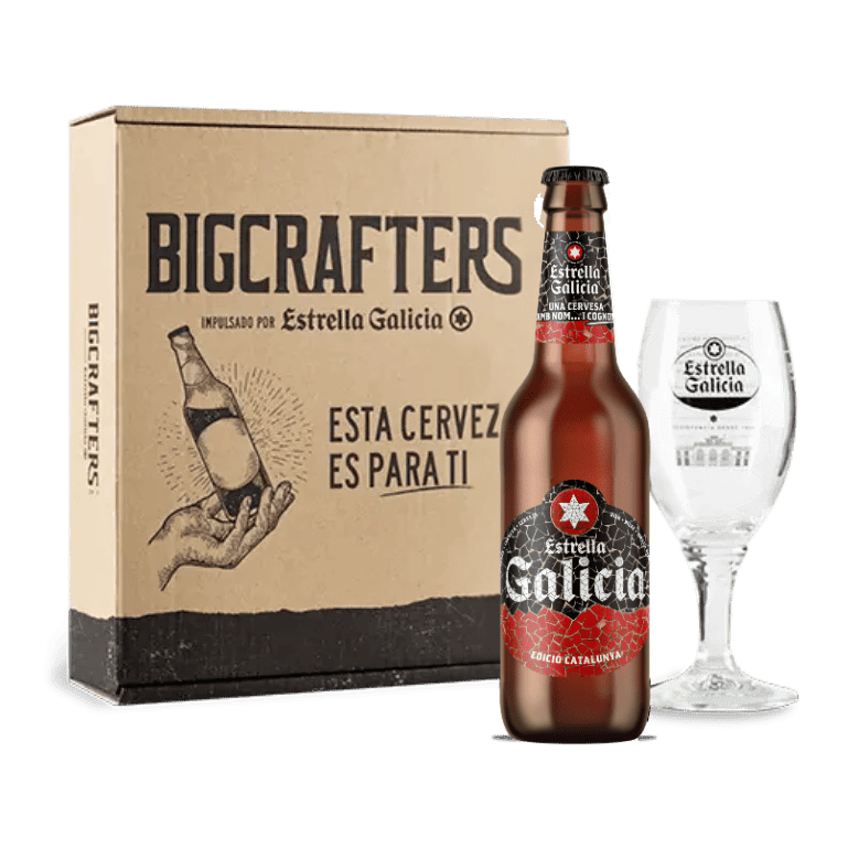 Estrella Galicia edición Cataluña con copa Atlántica
