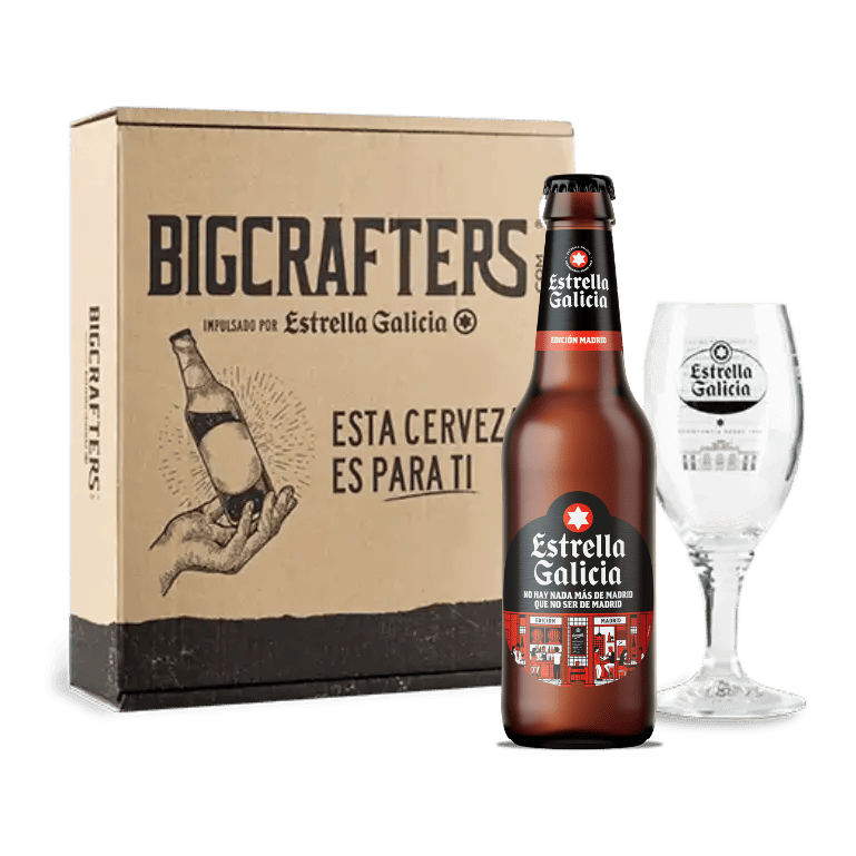 Estrella Galicia edición Madrid con copa Atlántica