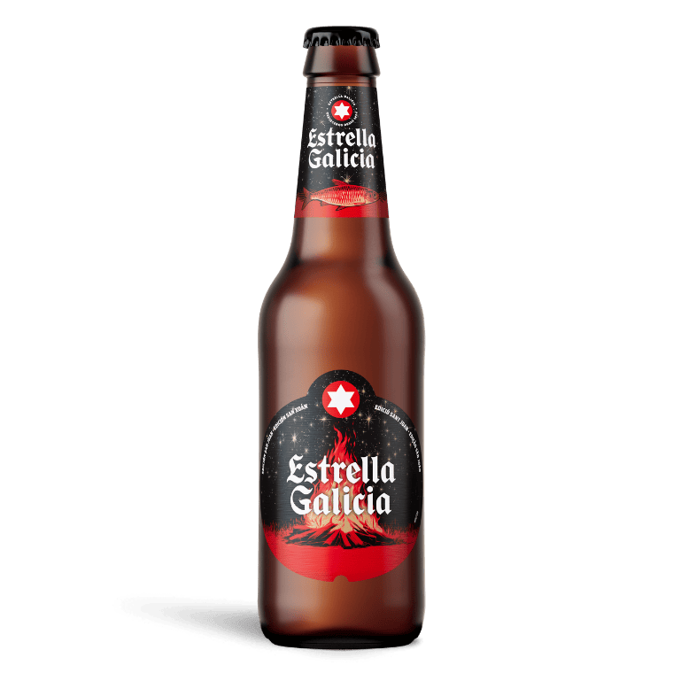 Estrella Galicia edición San Juan con copa Atlántica